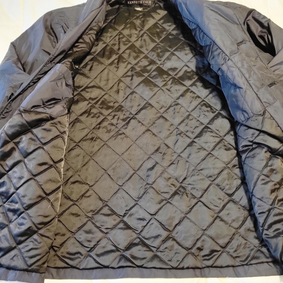Kenneth Cole N.Y. men's black button down light wind breaker jacket size Large - Picture 12 of 16